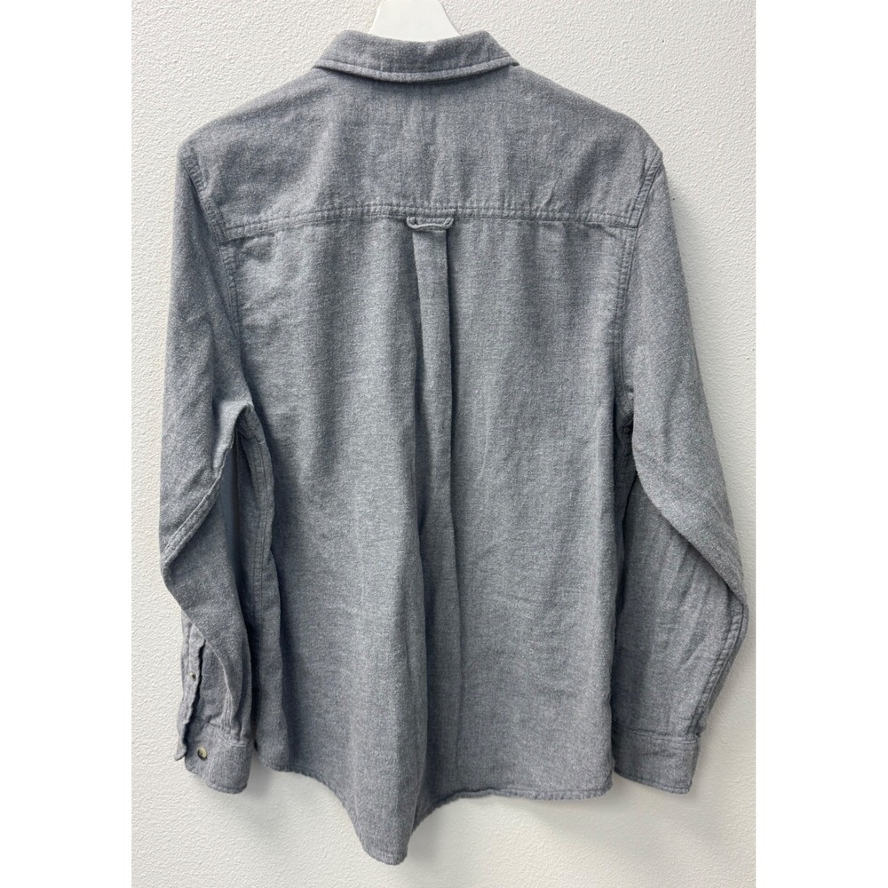 Marc Anthony Flannel Shirt Gray Button‎ Up Long Sleeve Cotton Blend Mens Medium - Picture 6 of 14
